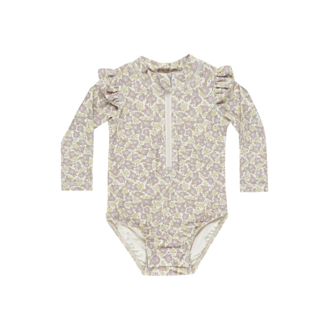 Byron Rashguard One-Piece - Purple Floral