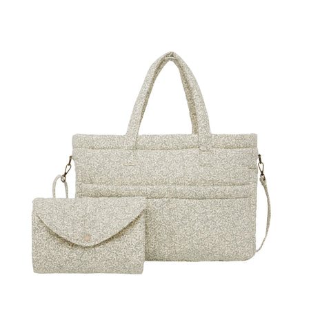 Diaper Bag + Changing Pad Set - Green Garden