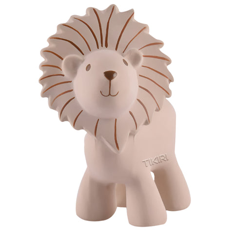 Natural Rubber Teether, Rattle, and Bath Toy - Lion