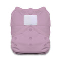 Purple cloth diaper on a white background