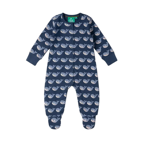 Singing Whales Organic Babygrow