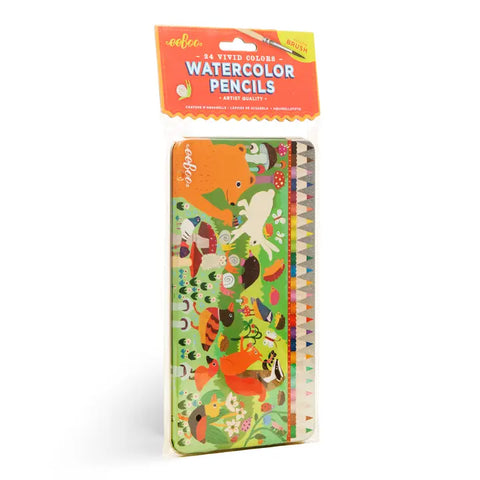 24 Watercolor Pencils - Woodland