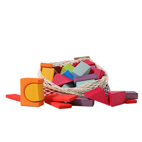 Grimm's 60 Colored Geo-Blocks