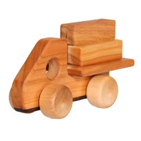 Wooden Little Logging Truck