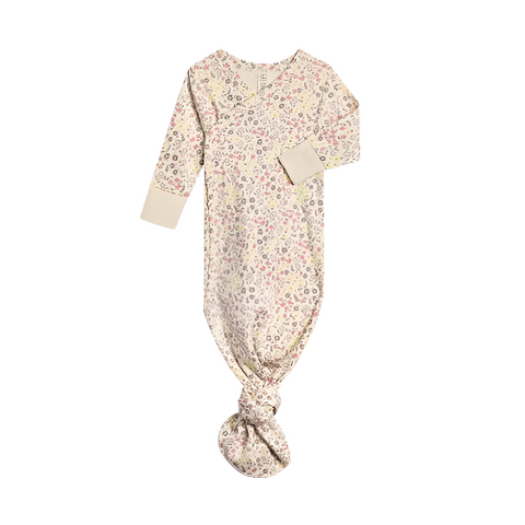 Indy Organic Newborn Kimono Gown - Giada + Lilla