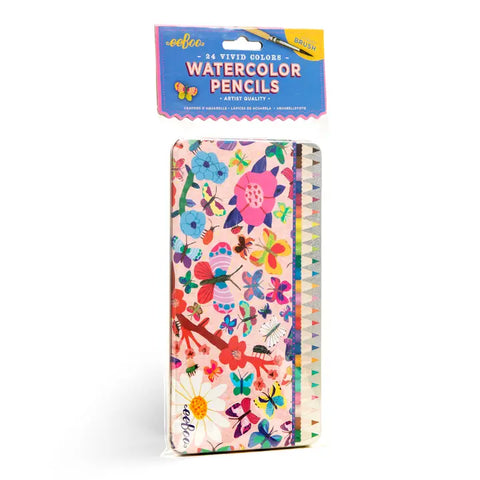 24 Watercolor Pencils - Butterflies