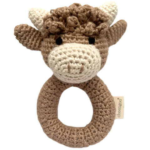 Ring Rattle - Highland Cow