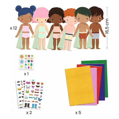 Dress Up Felt Characters