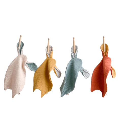 Doudou Ears Security Cuddle Blanket - Mustard