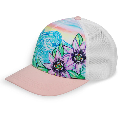 Kids' Trucker Hat - Passionflower