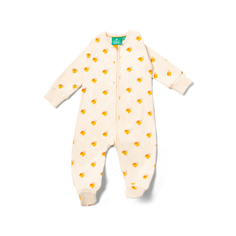 Little Ducks Zip Organic Babygrow