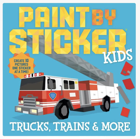 Paint By Stickers Trucks, Trains and More
