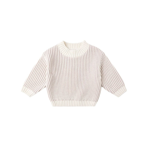 Relaxed Knit Sweater - Lilac