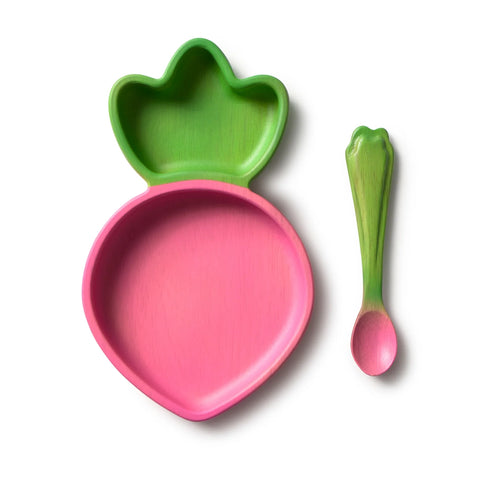 Bowl and Spoon Set - Ramona the  Radish