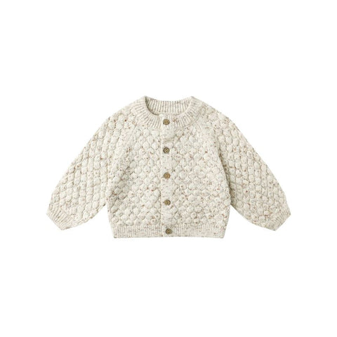 Bubble Knit Cardigan - Natural Confetti