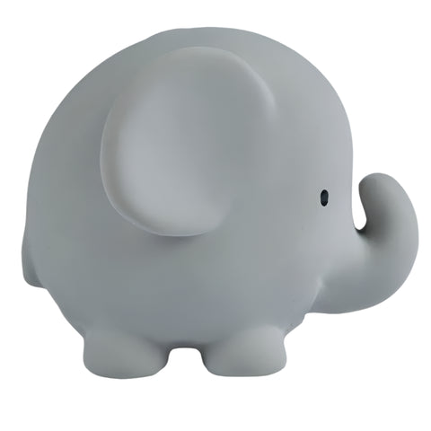 Natural Rubber Teether, Rattle and Bath Toy - Elephant
