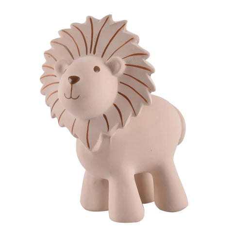 Natural Rubber Teether, Rattle, and Bath Toy - Lion