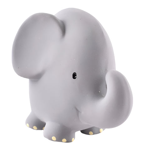 Natural Rubber Teether, Rattle and Bath Toy - Elephant
