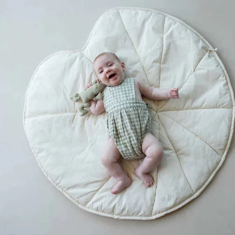 Washable Play Mat Water Lily - Natural