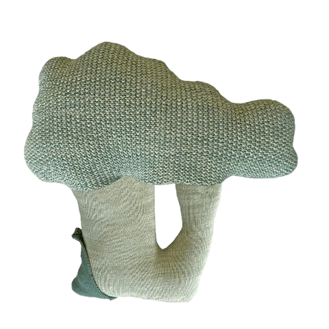 Knitted Cushion - Brucy the Broccoli