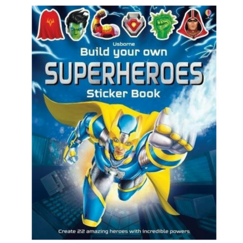 Build Your Own Superheroes Sticker Book