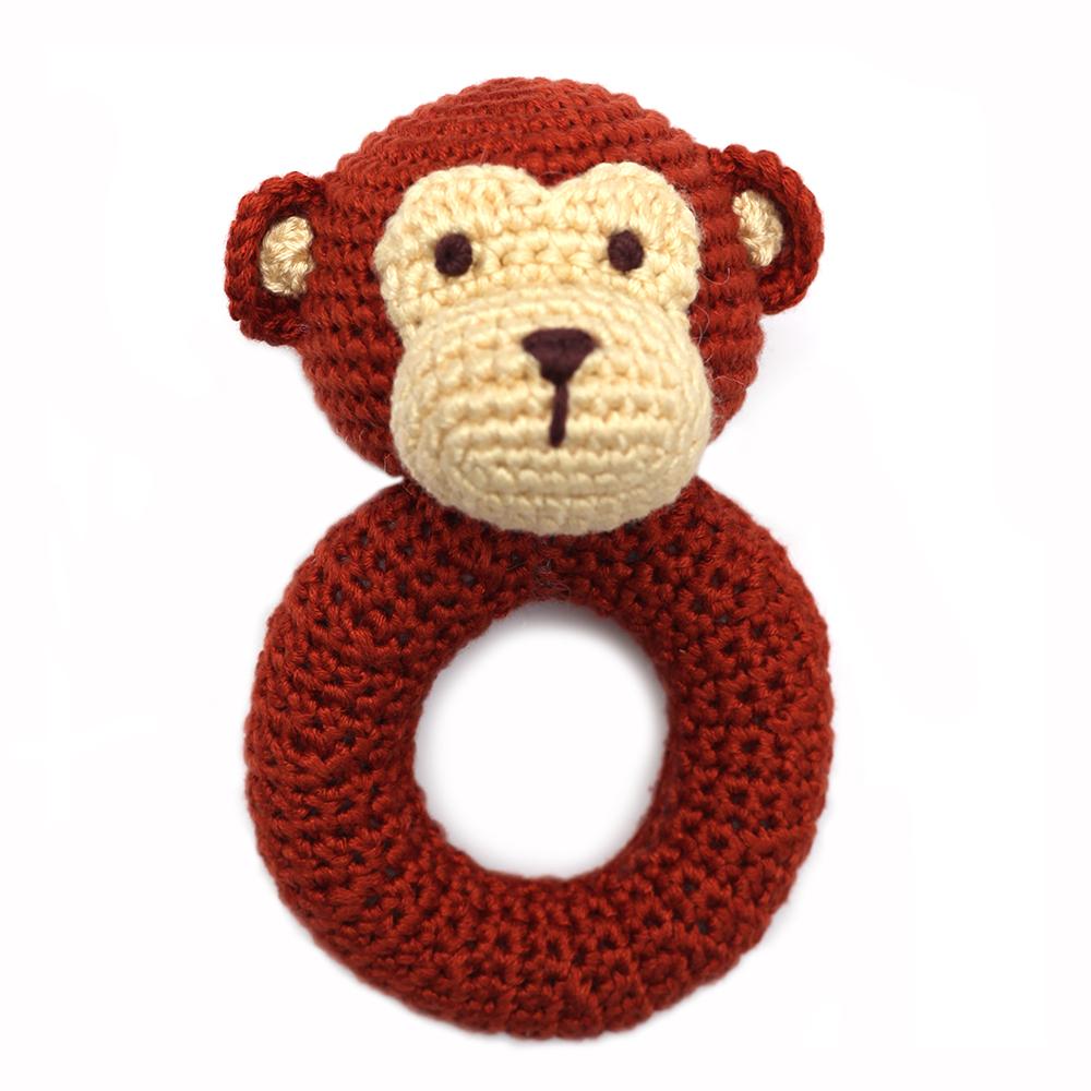 Monkey Ball Rattle Ring Rattle - Monkey – Nesting House